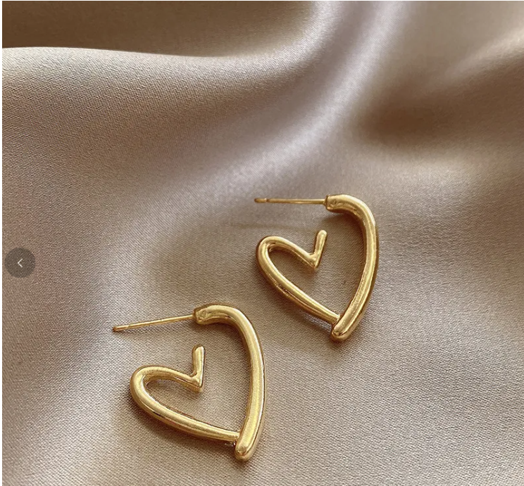 Women’s Geometric Hoop & Stud Earrings – 925 Silver Posts, Assorted Styles