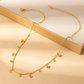 Gold Plated Sun Pendant Necklace for Women – Elegant Stainless Steel Celestial Jewelry