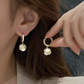 Opal Drop Hoop Earrings for Women