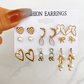 Women’s Gold-Tone Big Hoop Earrings with Faux Pearl Detail – Vintage Style