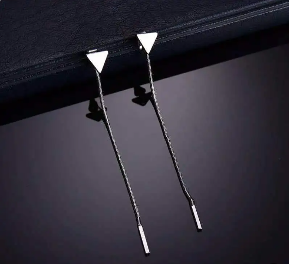 Minimalist Triangle Tassel Drop Earrings for Women