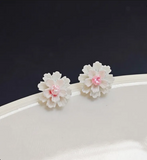 Floral Stud Earrings – Sweet Korean Style