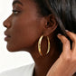 30/40/50Mm Circle Hoop Earrings for Women, Classic Stainless Steel 18K Gold Plated Minimalist Jewelry Hypoallergenic