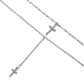 Fashion Gold Color Crystal Cross Necklaces Pendants Boho Double Layered Necklace Catholic Religious Christian Statement Jewelry