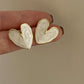 New Design Red Heart Stud Earring Women Metal Gold Color Eye Heart Lips Wedding Statement Earrings Fashion Party Jewelry