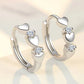 Cute Heart Small Hoop Earrings Women 3 Metal Colors Trendy Girls Ear Circle Earrings Fancy Accessories Statement Jewelry
