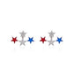 Patriotic American Flag Drop Earrings