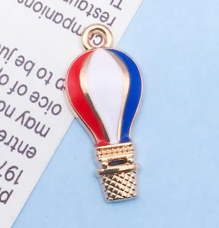 Patriotic USA Flag Charm Pendants for Jewelry Making