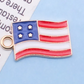 Patriotic USA Flag Charm Pendants for Jewelry Making