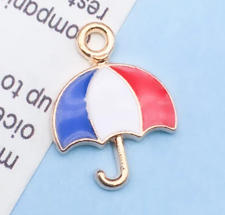 Patriotic USA Flag Charm Pendants for Jewelry Making