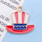 Patriotic USA Flag Charm Pendants for Jewelry Making