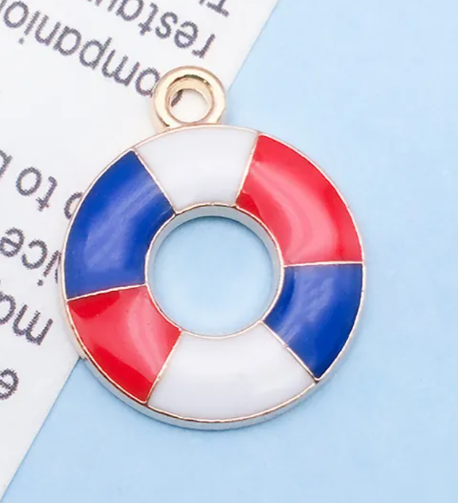 Patriotic USA Flag Charm Pendants for Jewelry Making