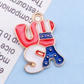 Patriotic USA Flag Charm Pendants for Jewelry Making