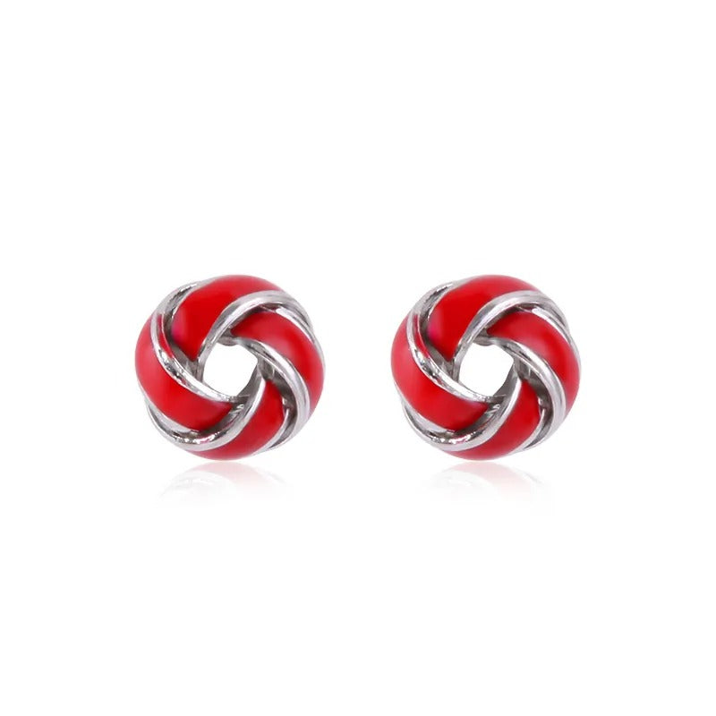 Patriotic American Flag Drop Earrings